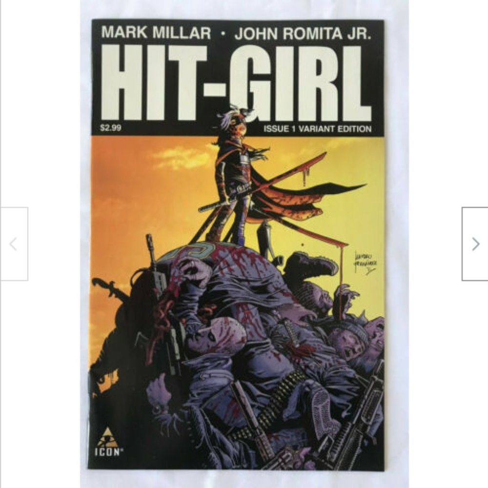 Hit-Girl #1 Comic Book Mark Millar John Romita Jr 1:25 Variant Cover Icon